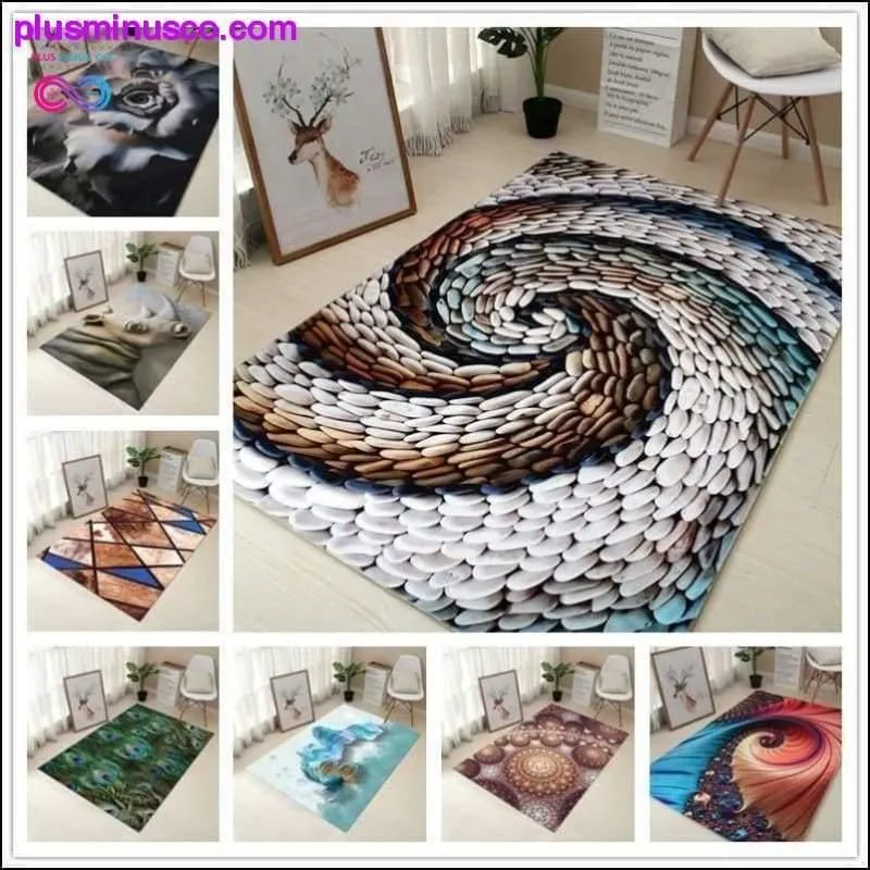 Decorative 3D Printing Anti-Slip Rug Carpet