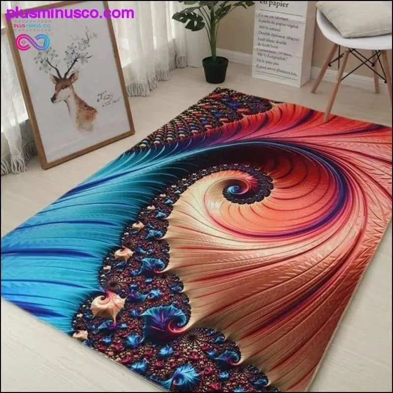 Decorative 3D Printing Anti-Slip Rug Carpet