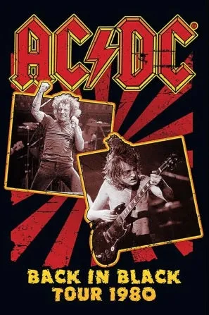 ACDC Back Black Tour Poster