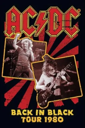 ACDC Back Black Tour Poster