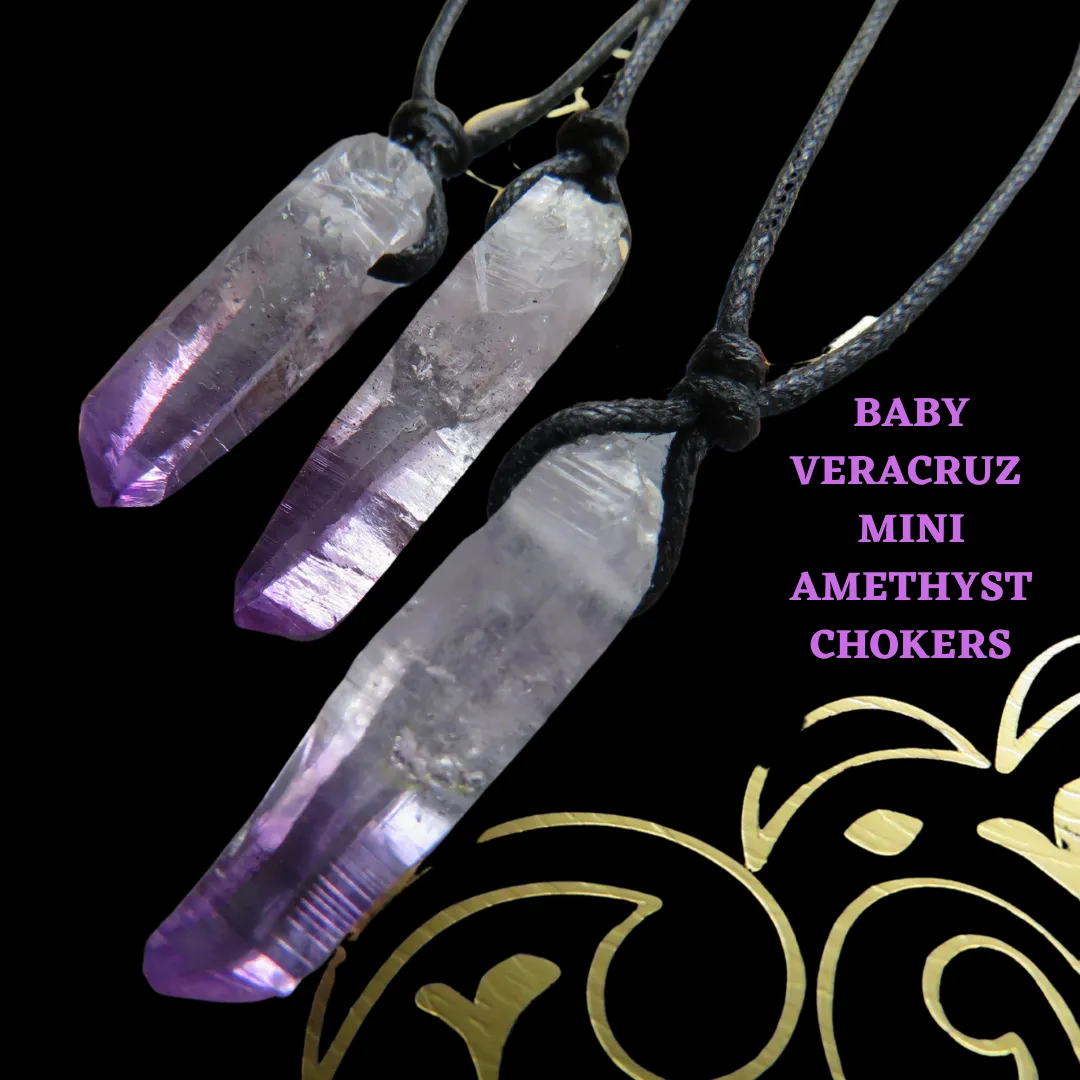 Amethyst Atlantis Chokers inspired by Veracruz