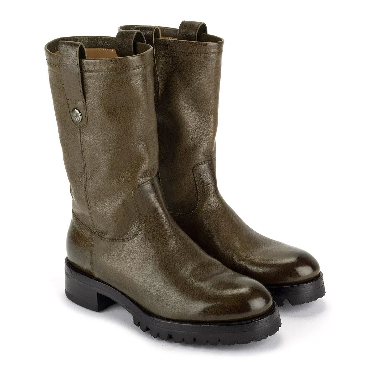 AMINA Military Biker Boots