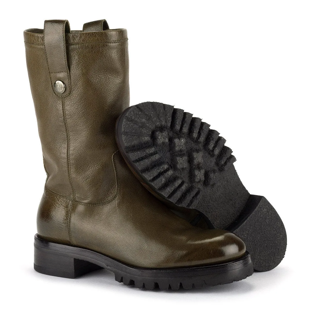 AMINA Military Biker Boots