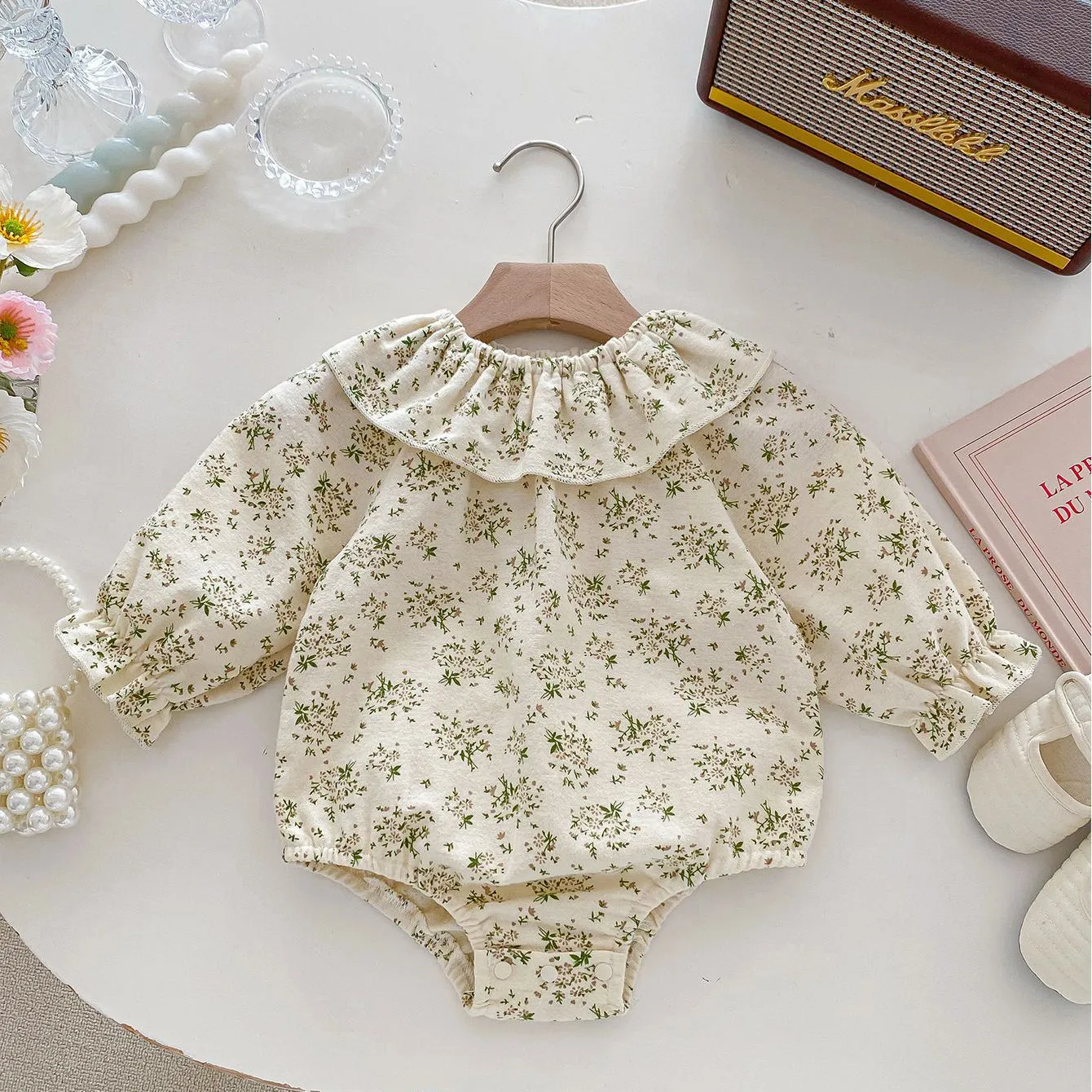 Wholesale Baby Kid Girls Flower Print Rompers 240301132