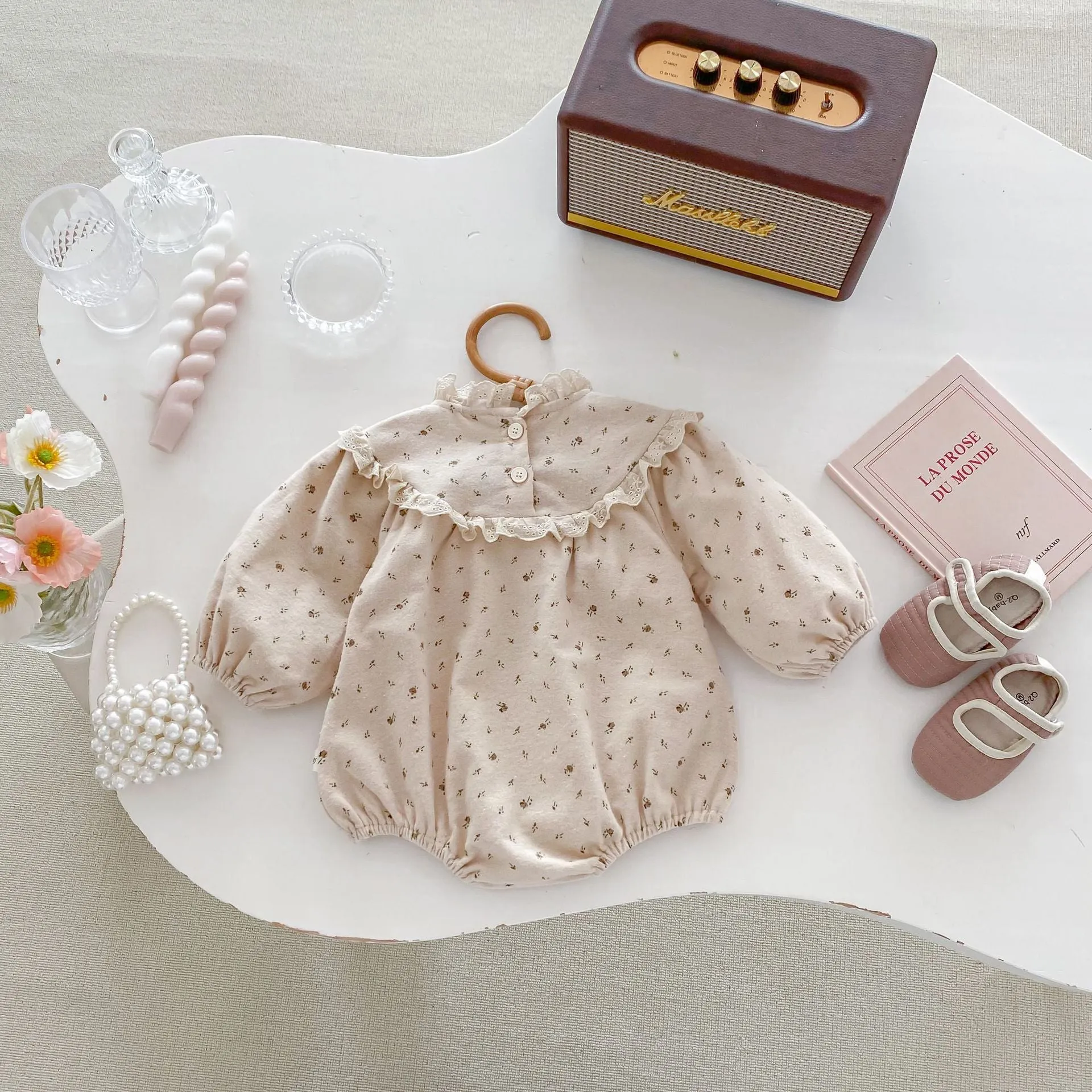 Petit Ami & Zubels Train Knit Romper