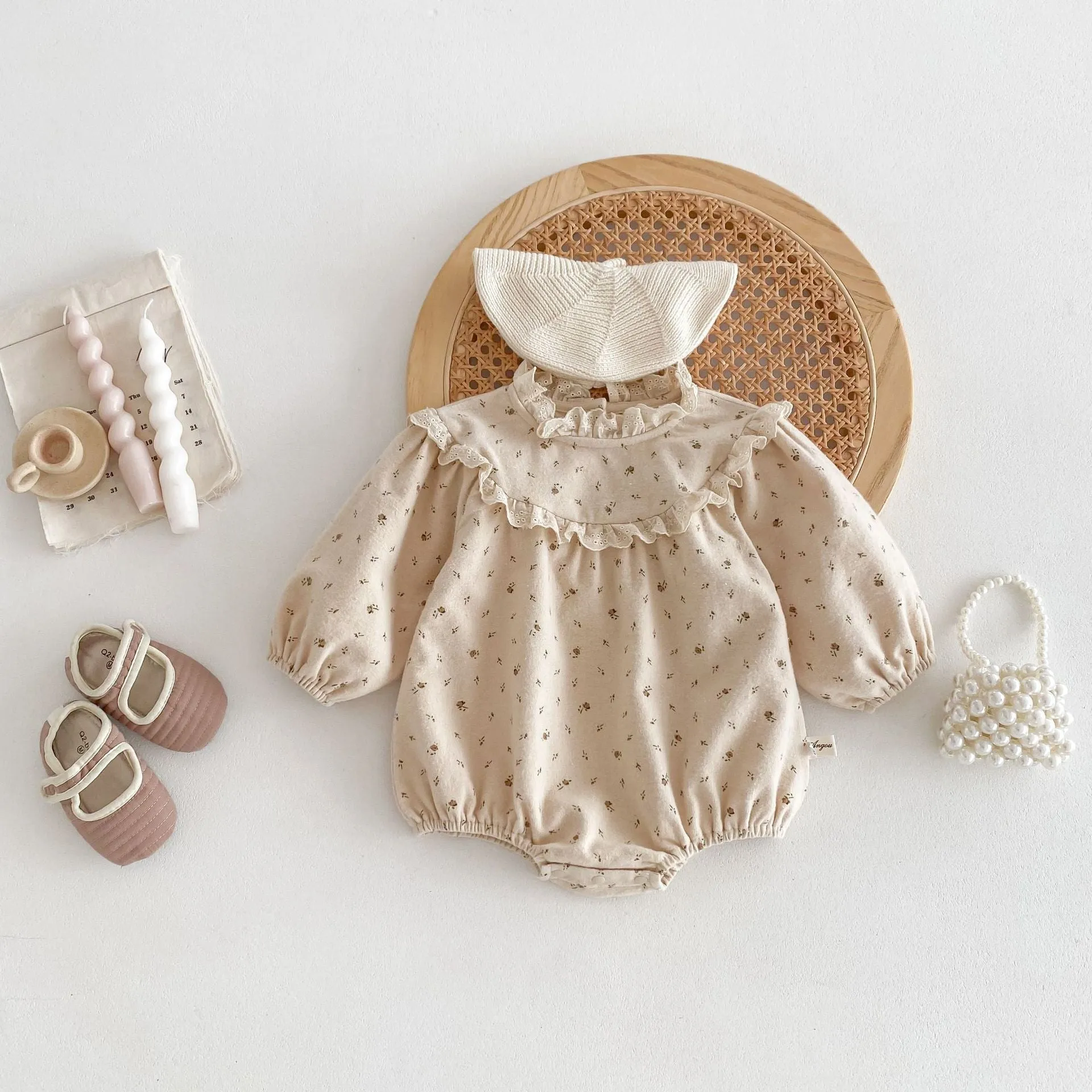 Petit Ami & Zubels Train Knit Romper