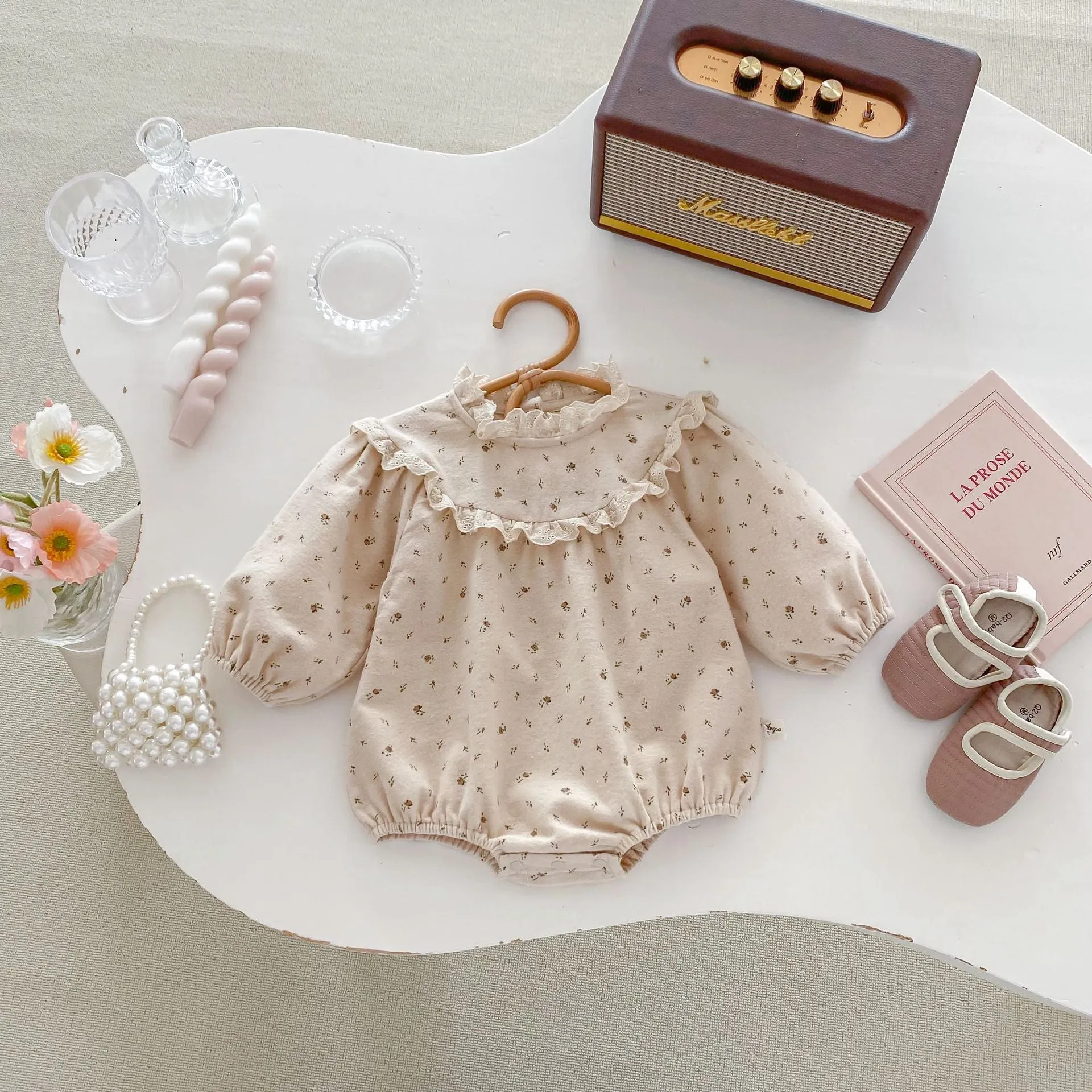 Petit Ami & Zubels Train Knit Romper