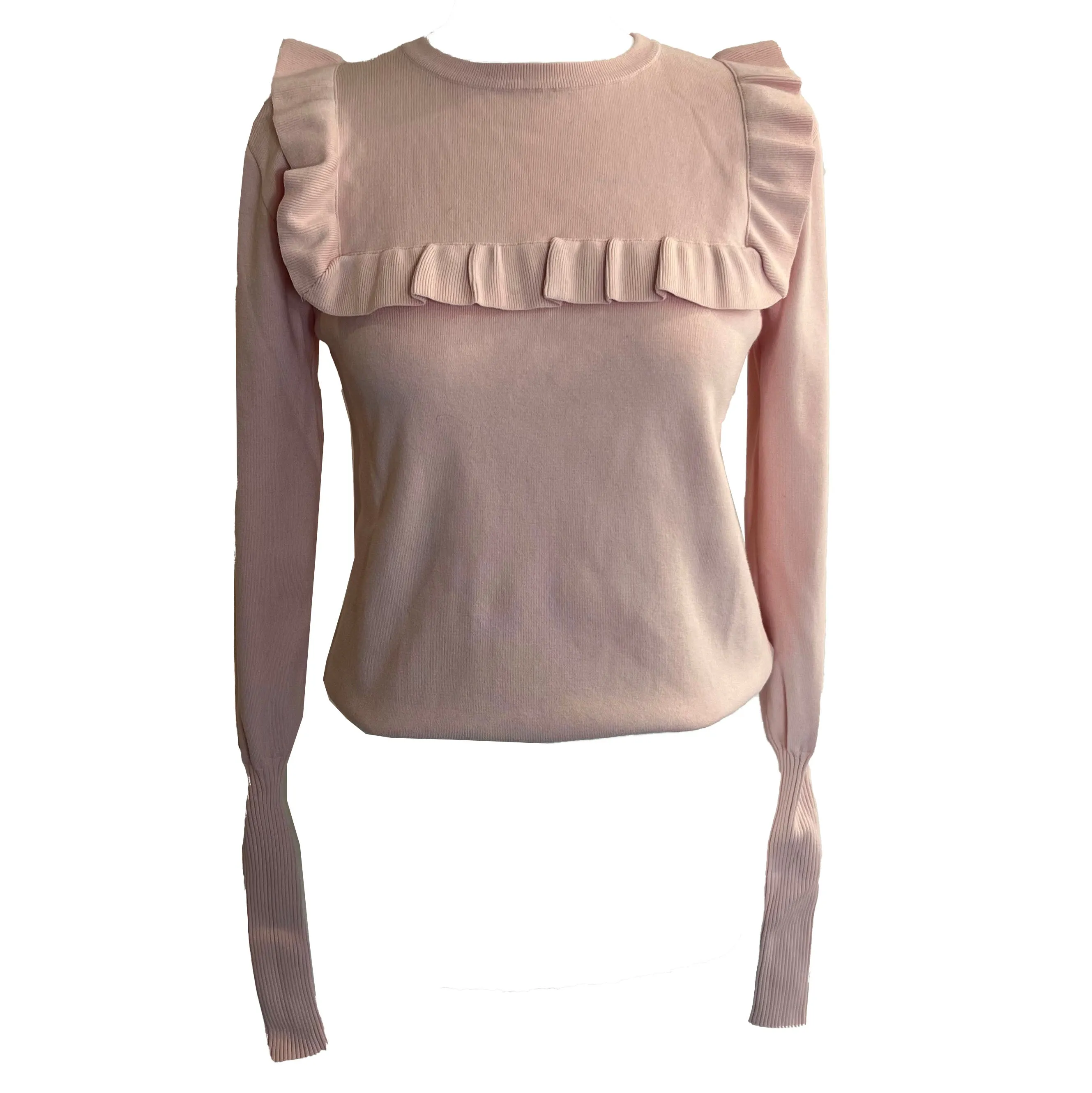 Baby Pink Ruffle Knitted Jumper by JW Anderson