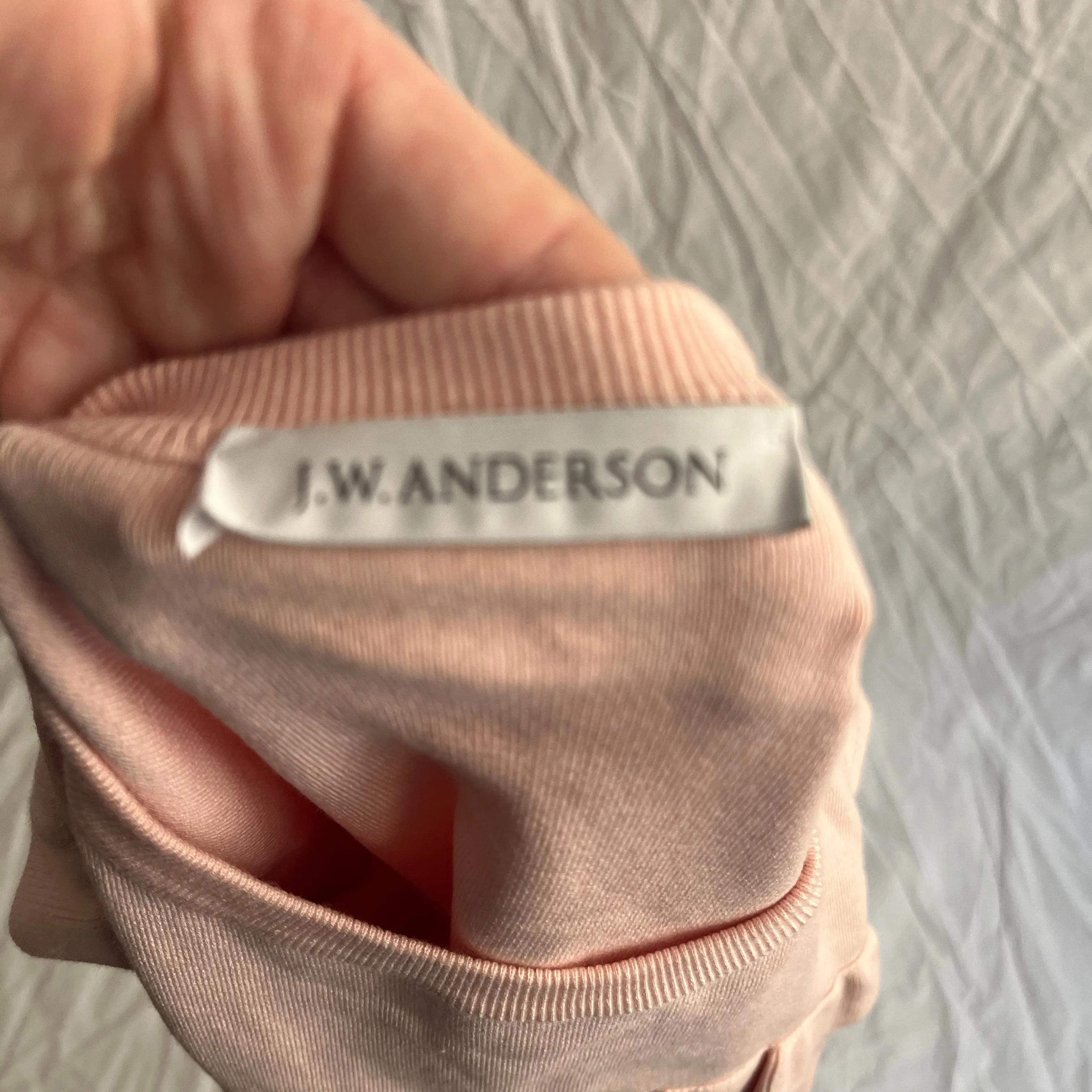 Baby Pink Ruffle Knitted Jumper by JW Anderson