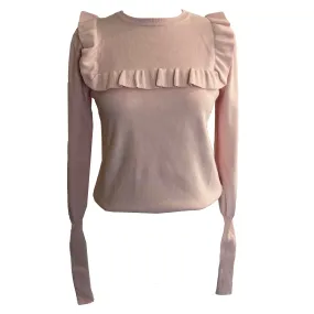 Baby Pink Ruffle Knitted Jumper by JW Anderson