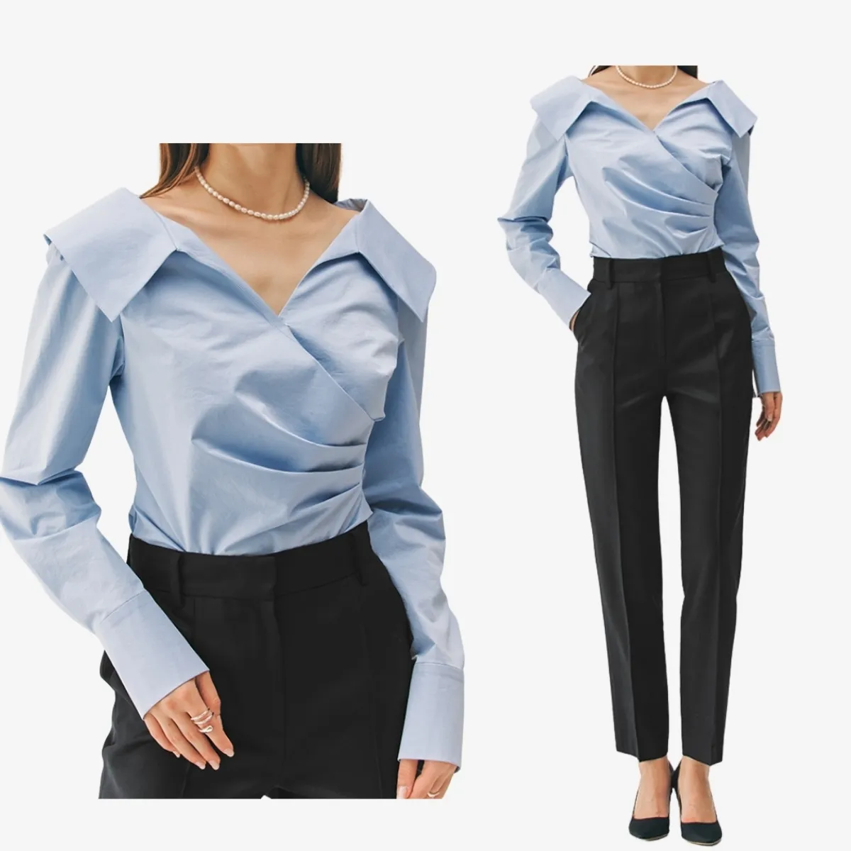 Long Sleeve Elegant Shirts & Blouses