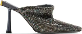 Benedetta Bruzziches Goliarda rhinestone mules Grey 95mm