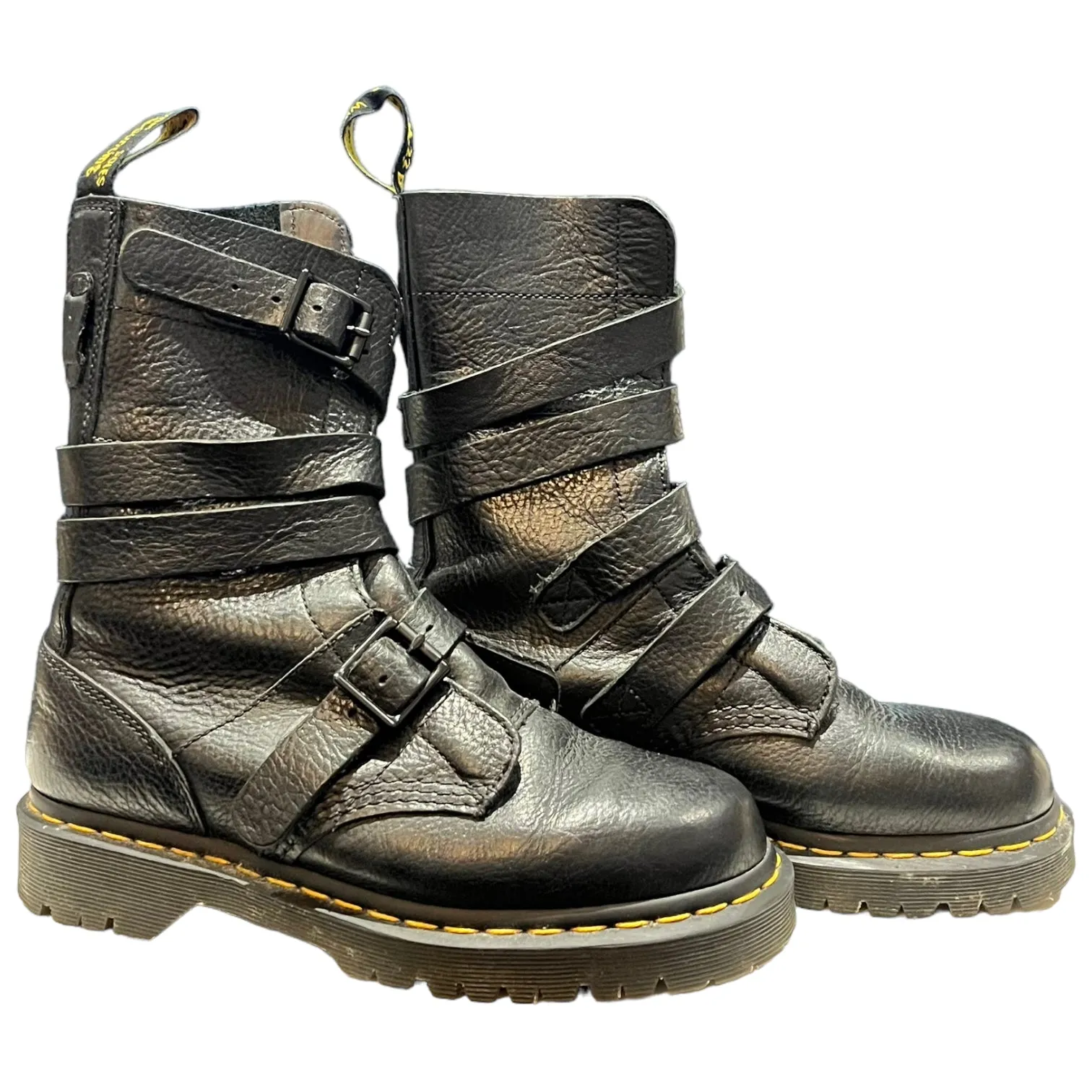 Black Biker Boots by Dr Martens