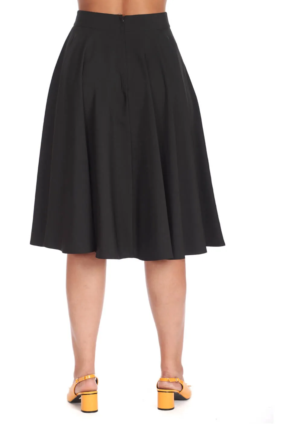 Banned Dance & Sway Retro Style Black Swing Skirt