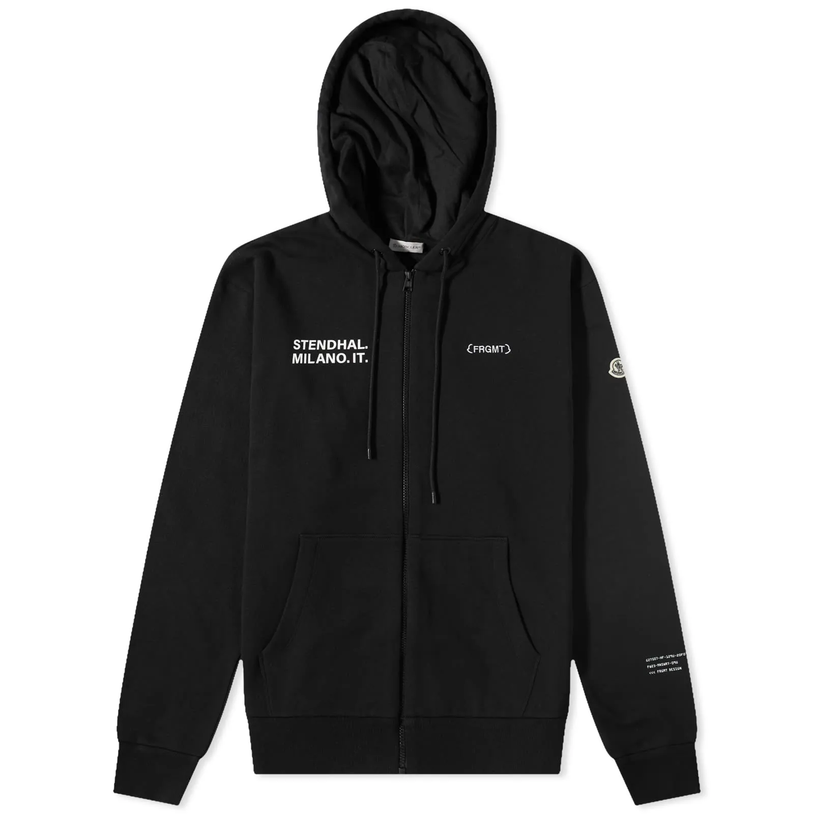 Black Moncler Genius x Fragment Zip Up Hoody