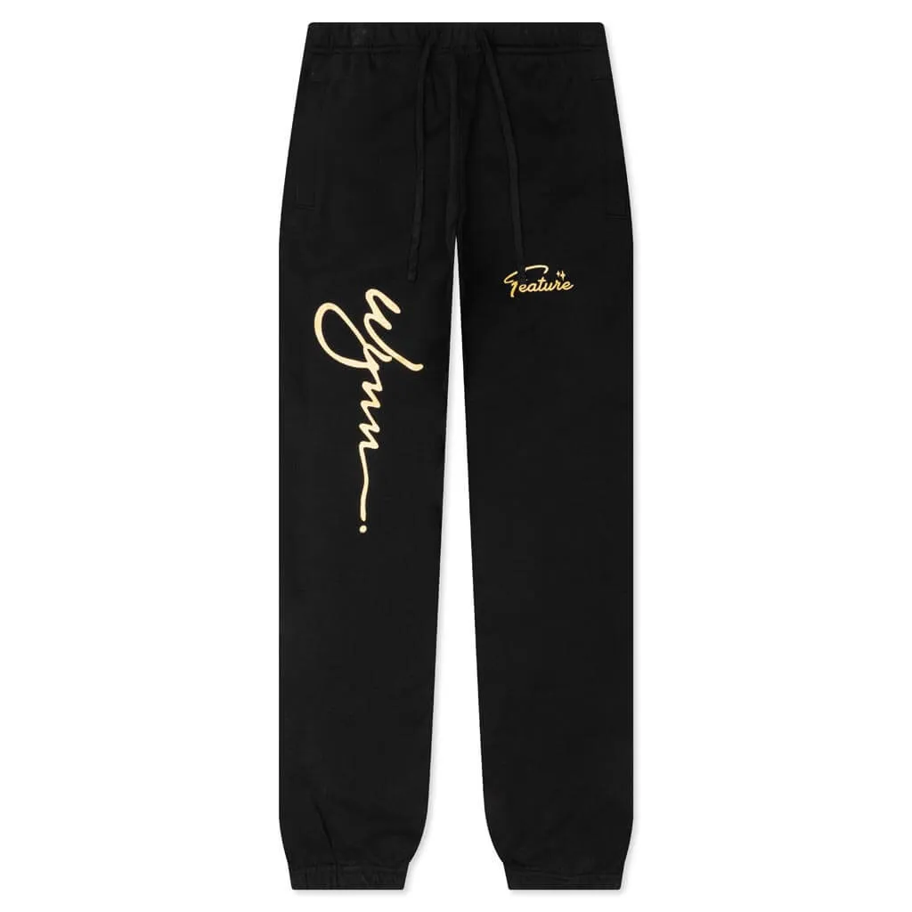 Black Feature x Wynn Shine sweatpants