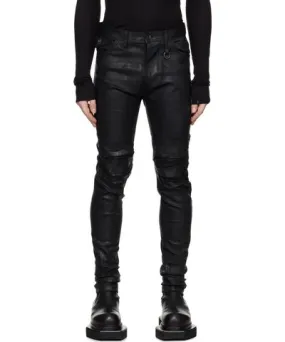 Black Slim Distressed Jeans