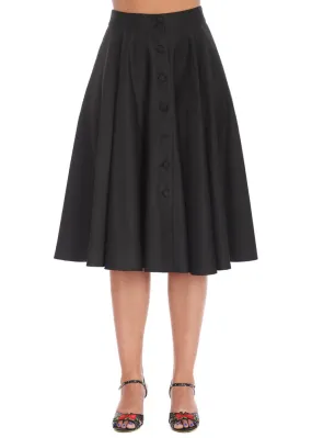 Banned Sway Away Retro Style Black Swing Skirt