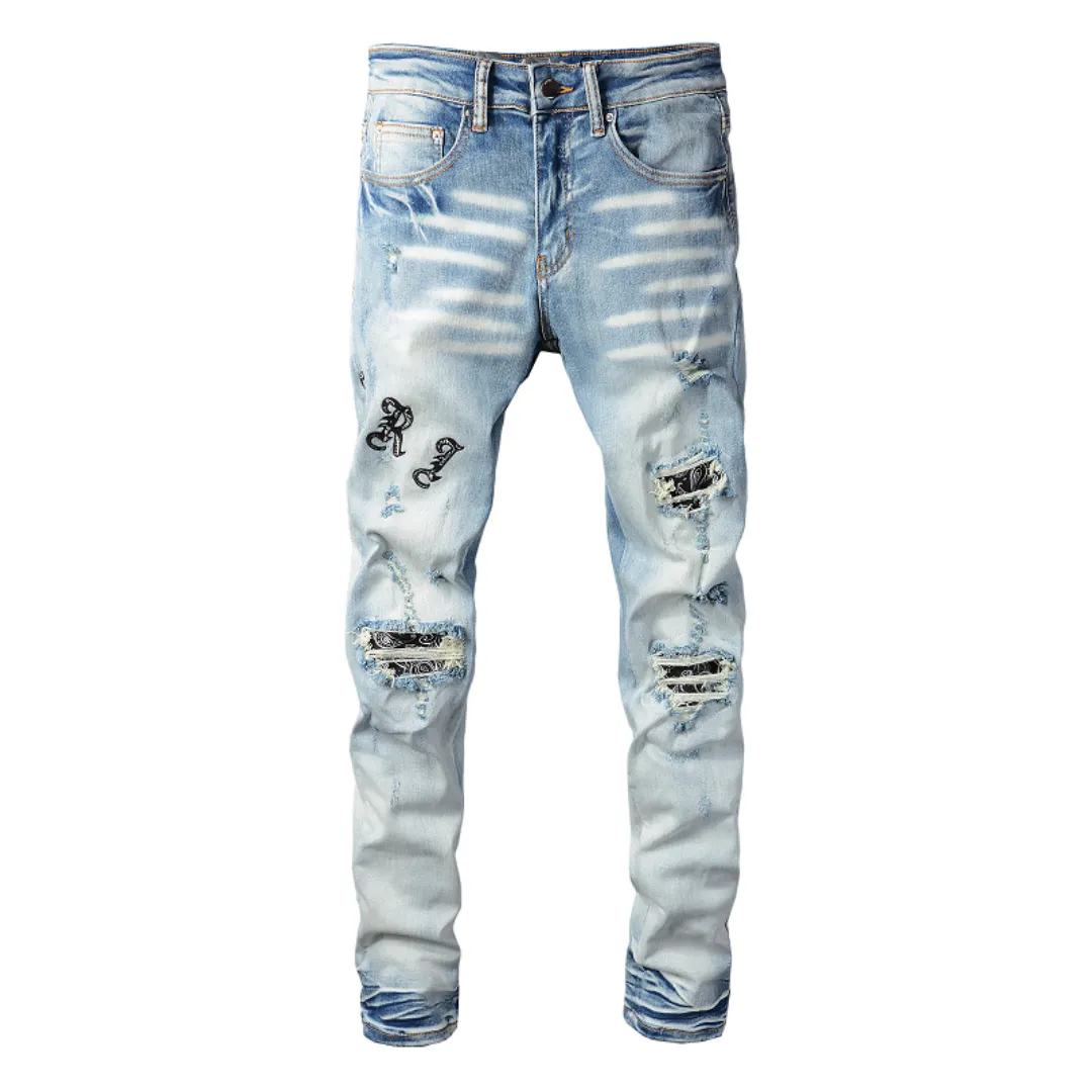 Blue Distressed Amiri Jeans