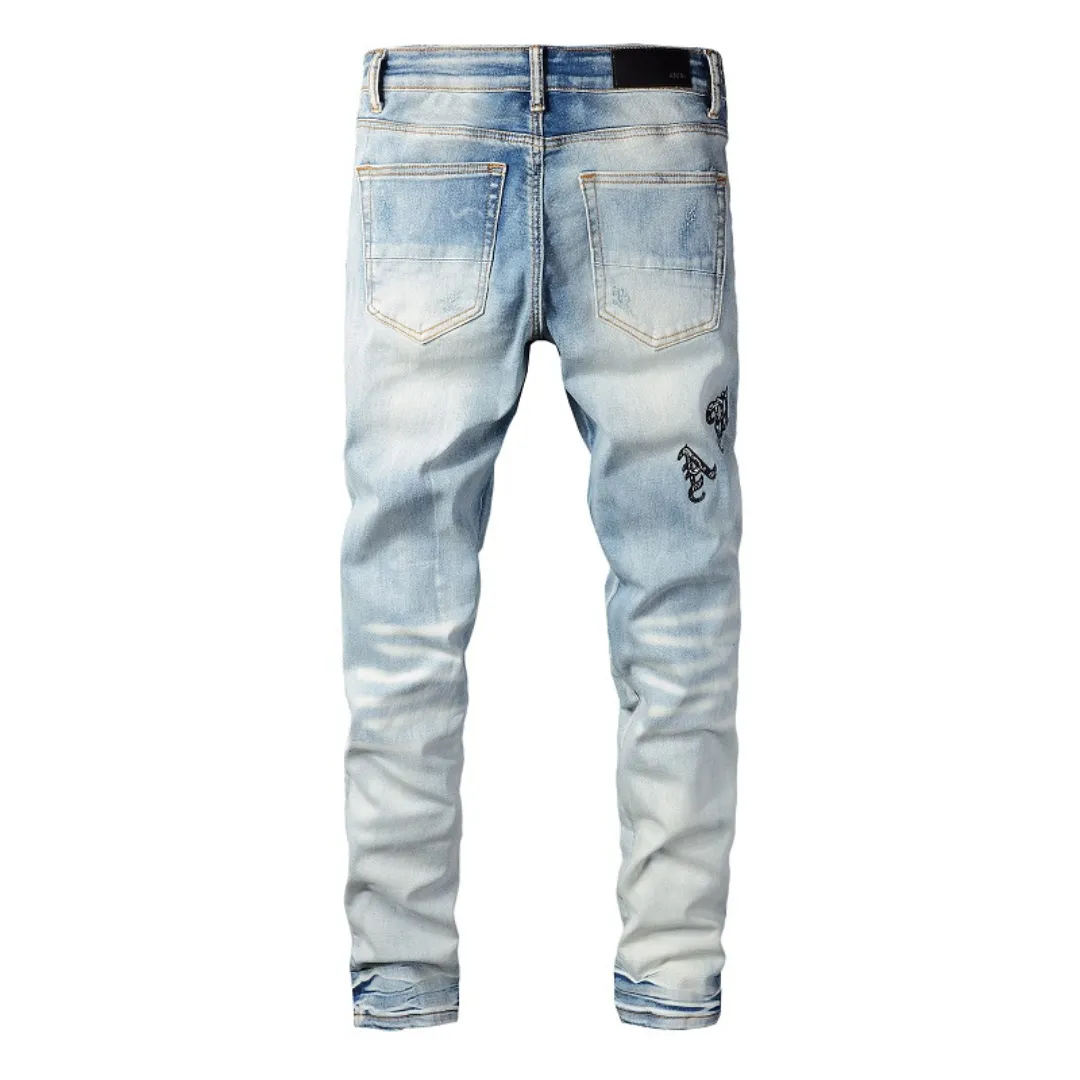 Blue Distressed Amiri Jeans