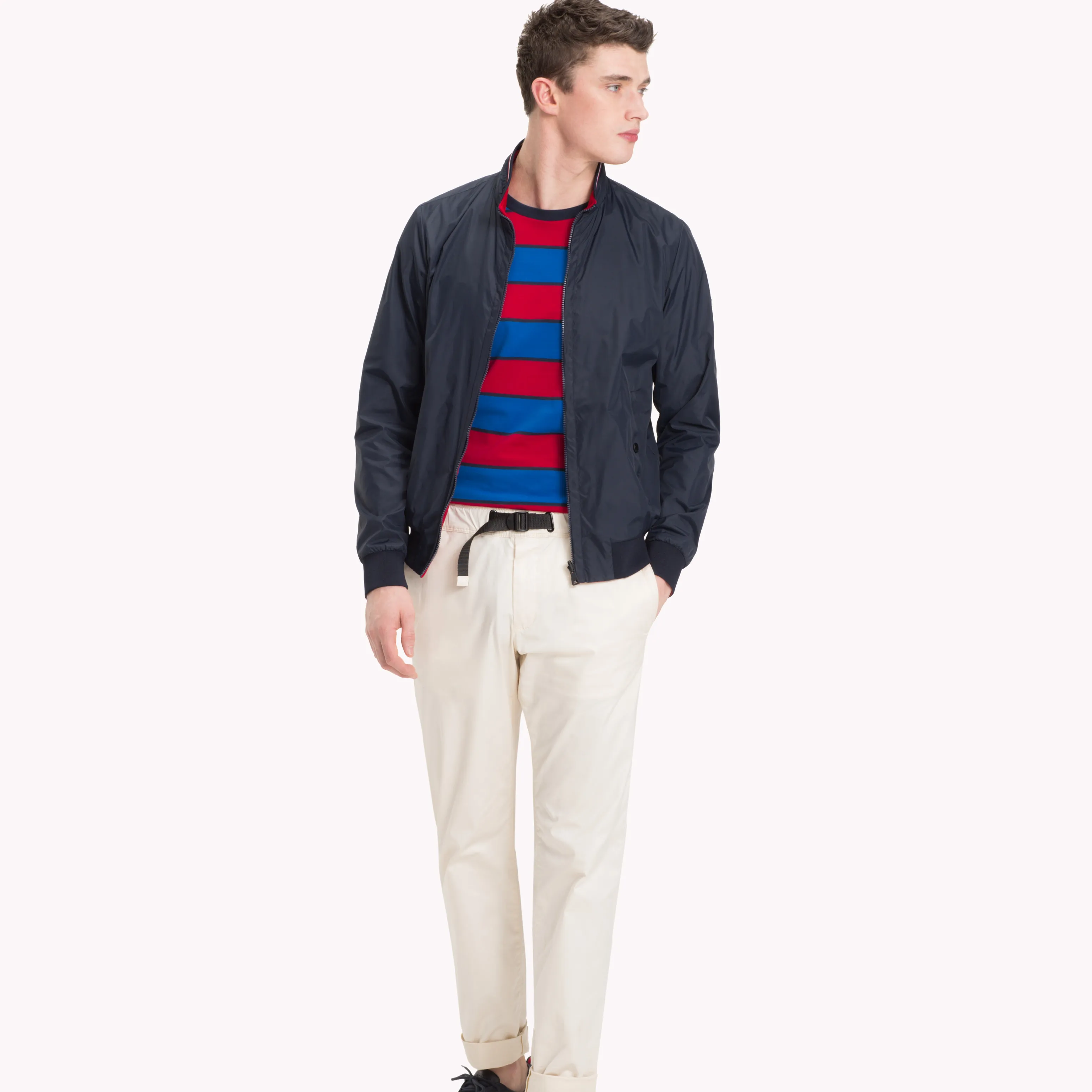 Tommy Hilfiger Blue Reversible Bomber Jacket