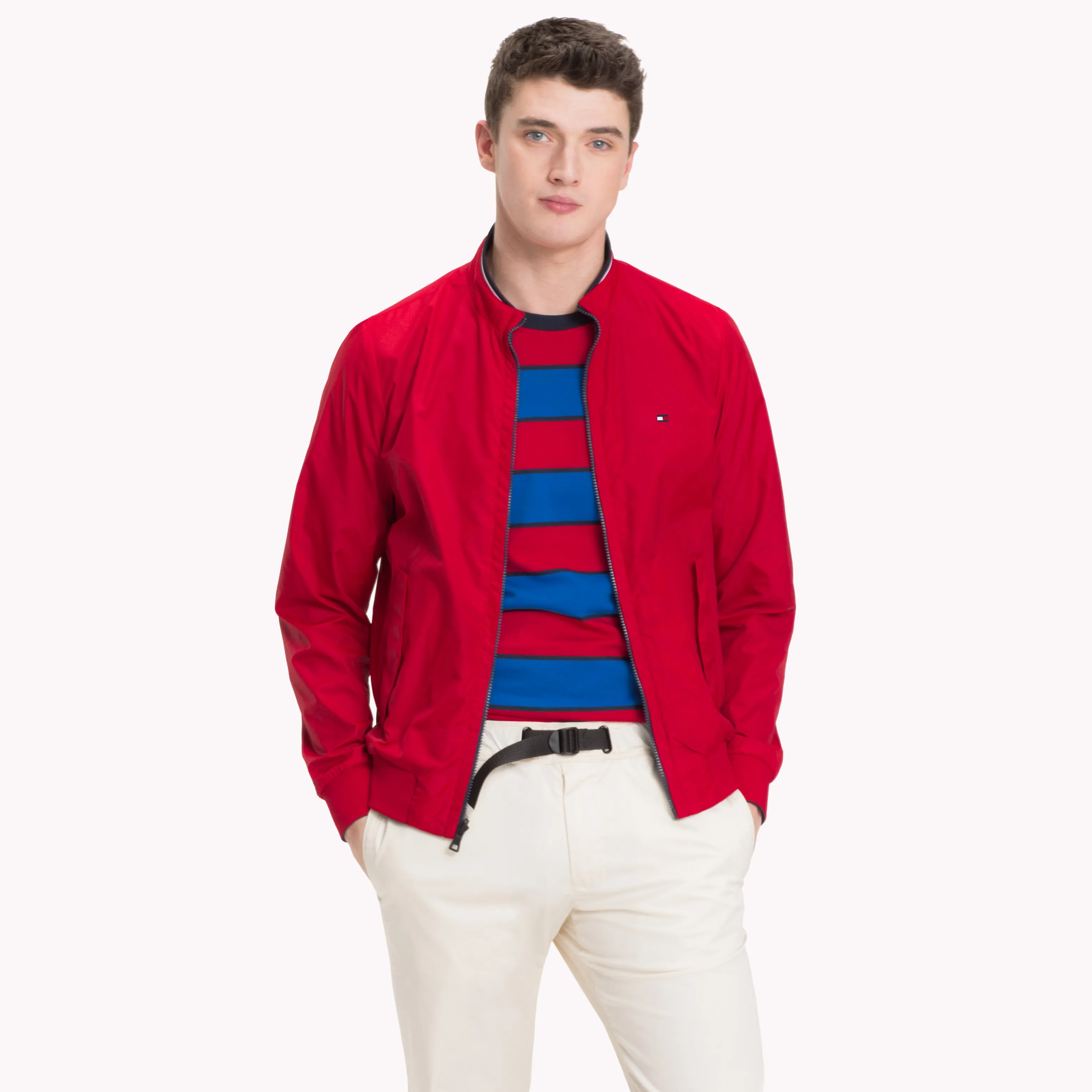 Tommy Hilfiger Blue Reversible Bomber Jacket