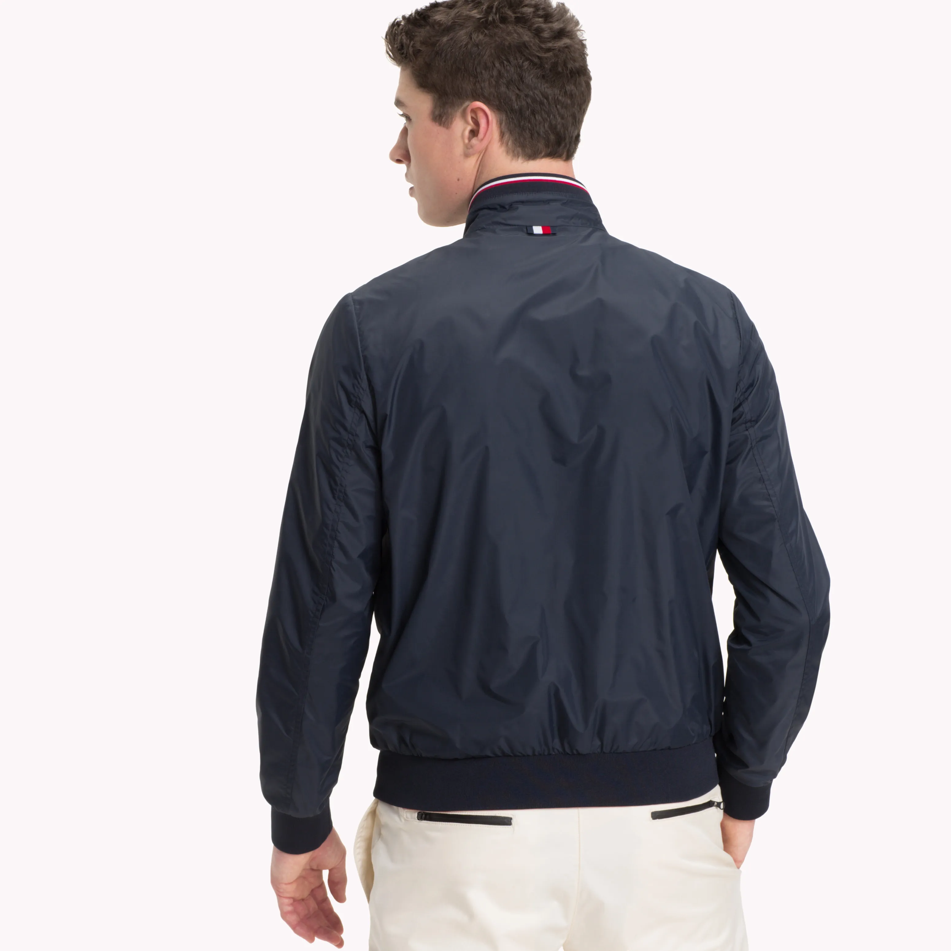 Tommy Hilfiger Blue Reversible Bomber Jacket