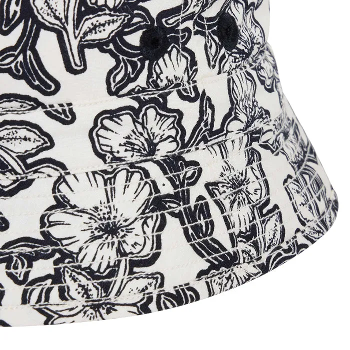 Black Floral Child Aloha Hat