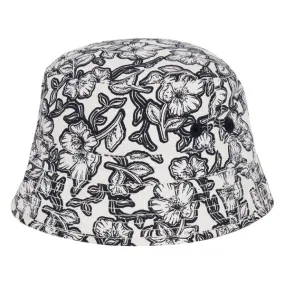 Black Floral Child Aloha Hat