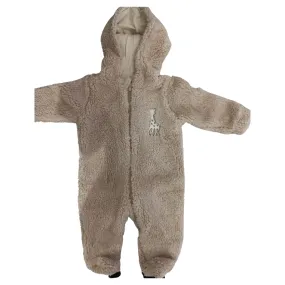 Brown Plush Emroided Logo Sophie La Girafe Romper