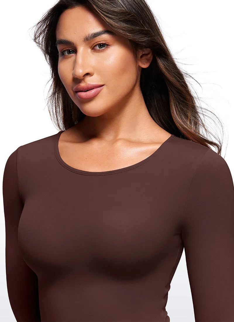 Long Sleeve Crew Neck Bodysuits