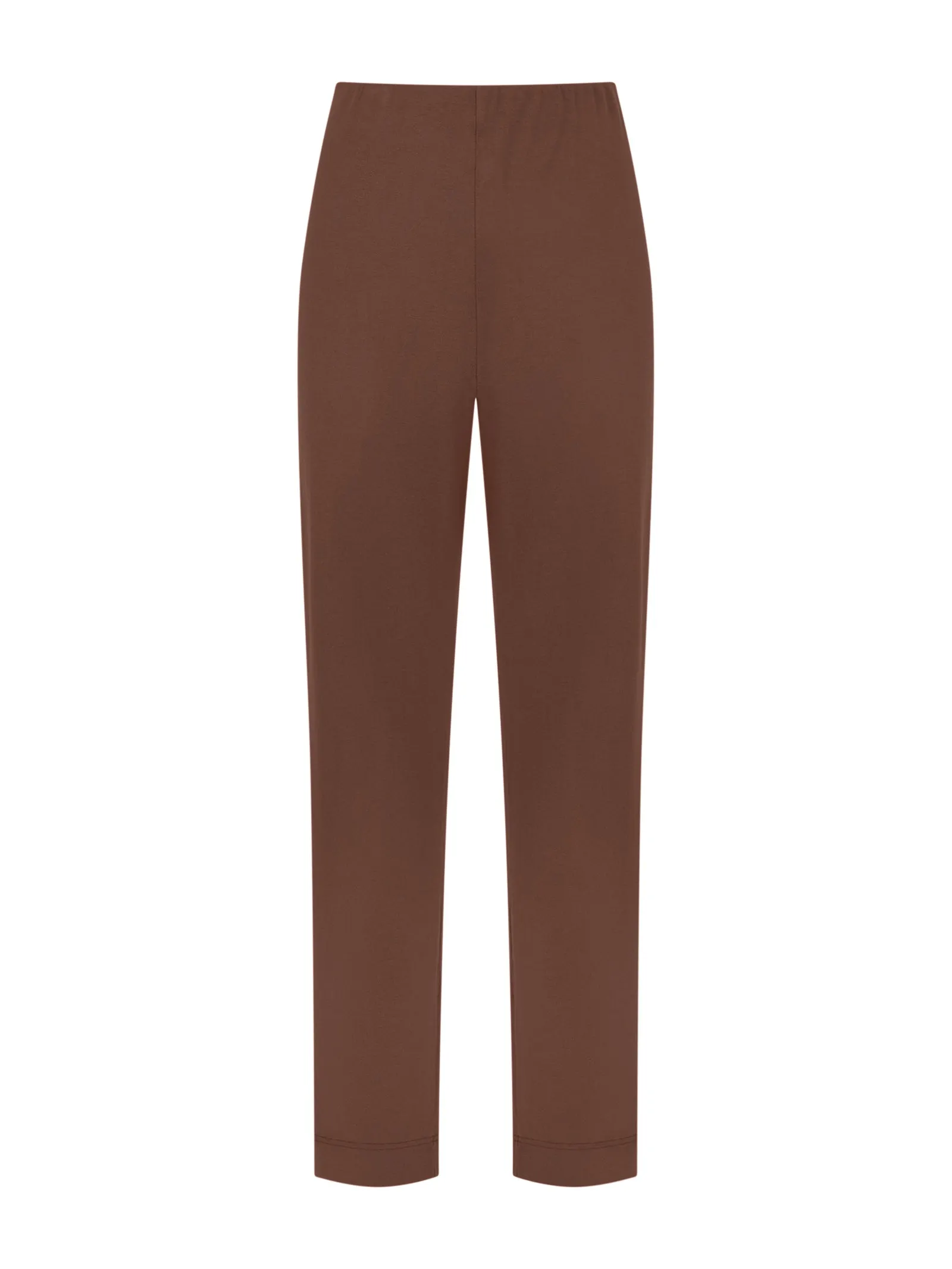 Viscose Crêpe Jersey Trousers - Cappuccino