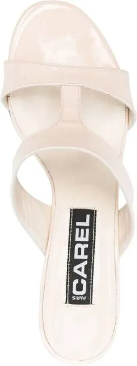 Neutrals Carel Paris Pyramide 45mm Leather Mules