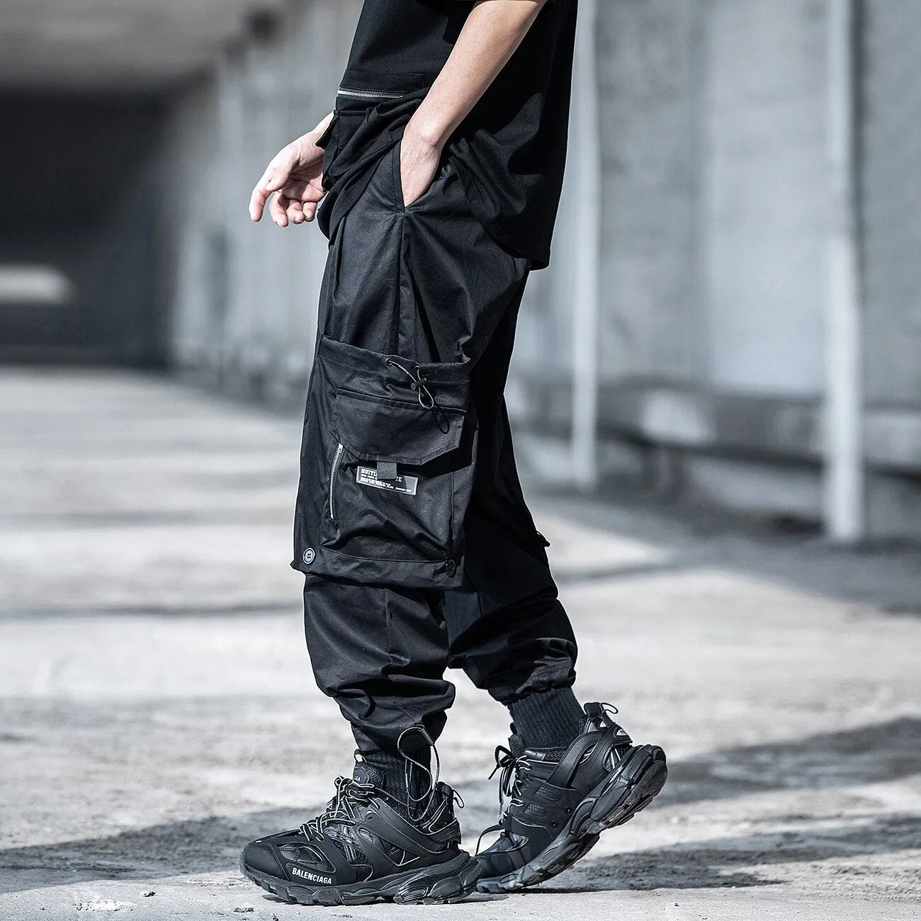 Cargo Jogger Pants with Drawstring