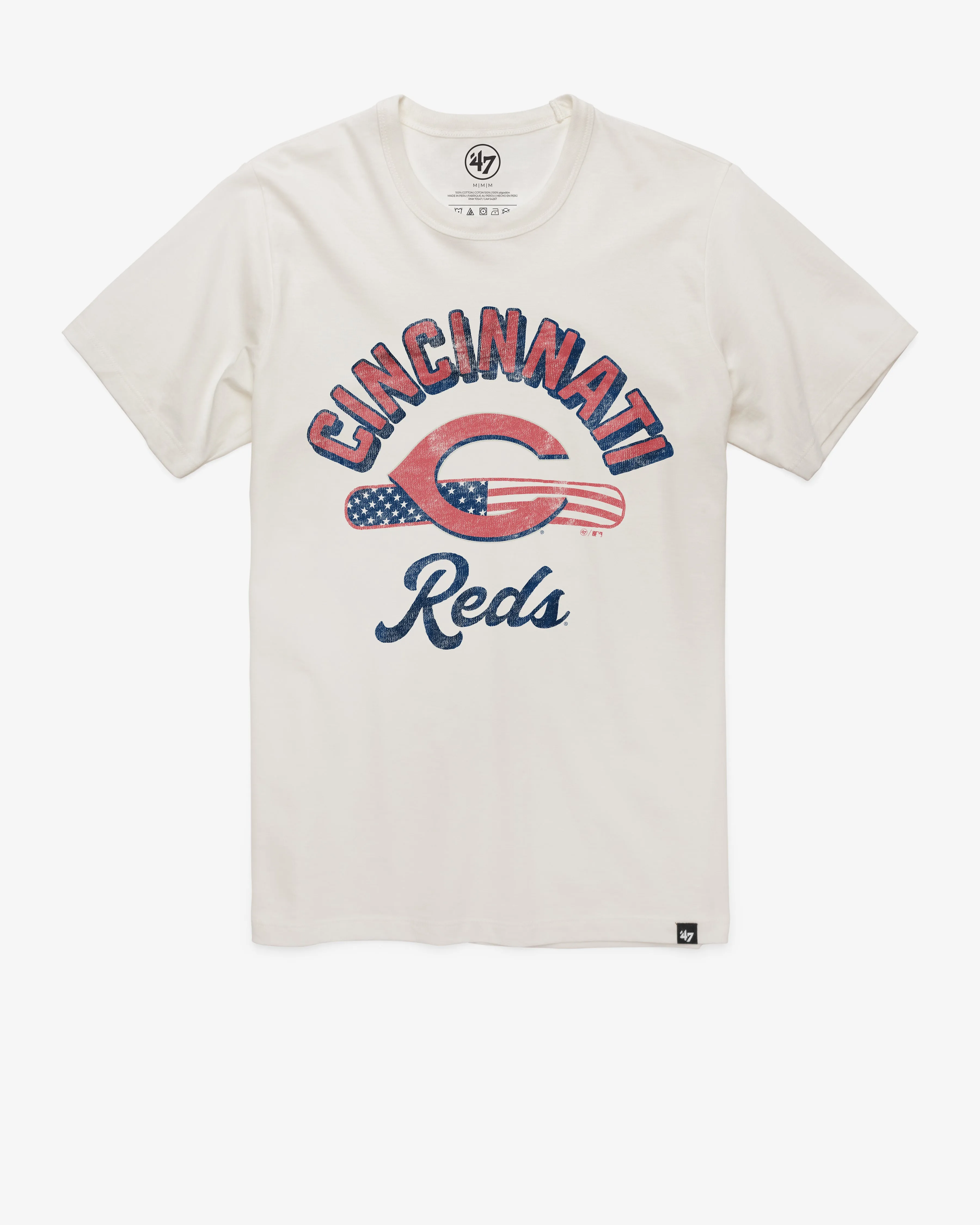 CINCINNATI REDS GLORY DAZE '47 FRANKLIN TEE