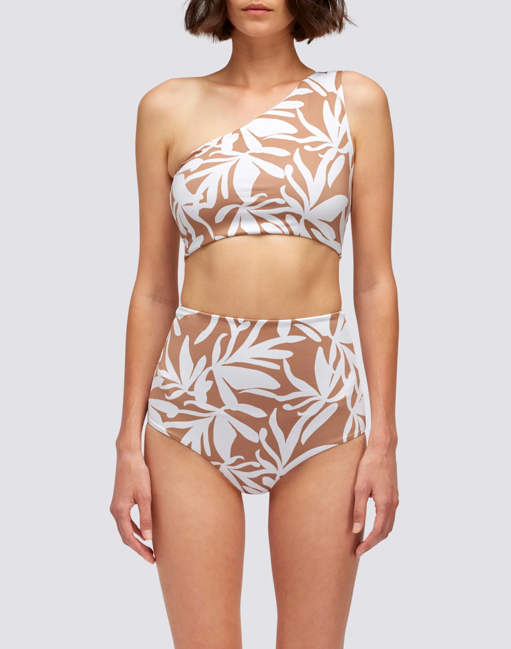 High Waist Optic Flower Cleo Swimwear