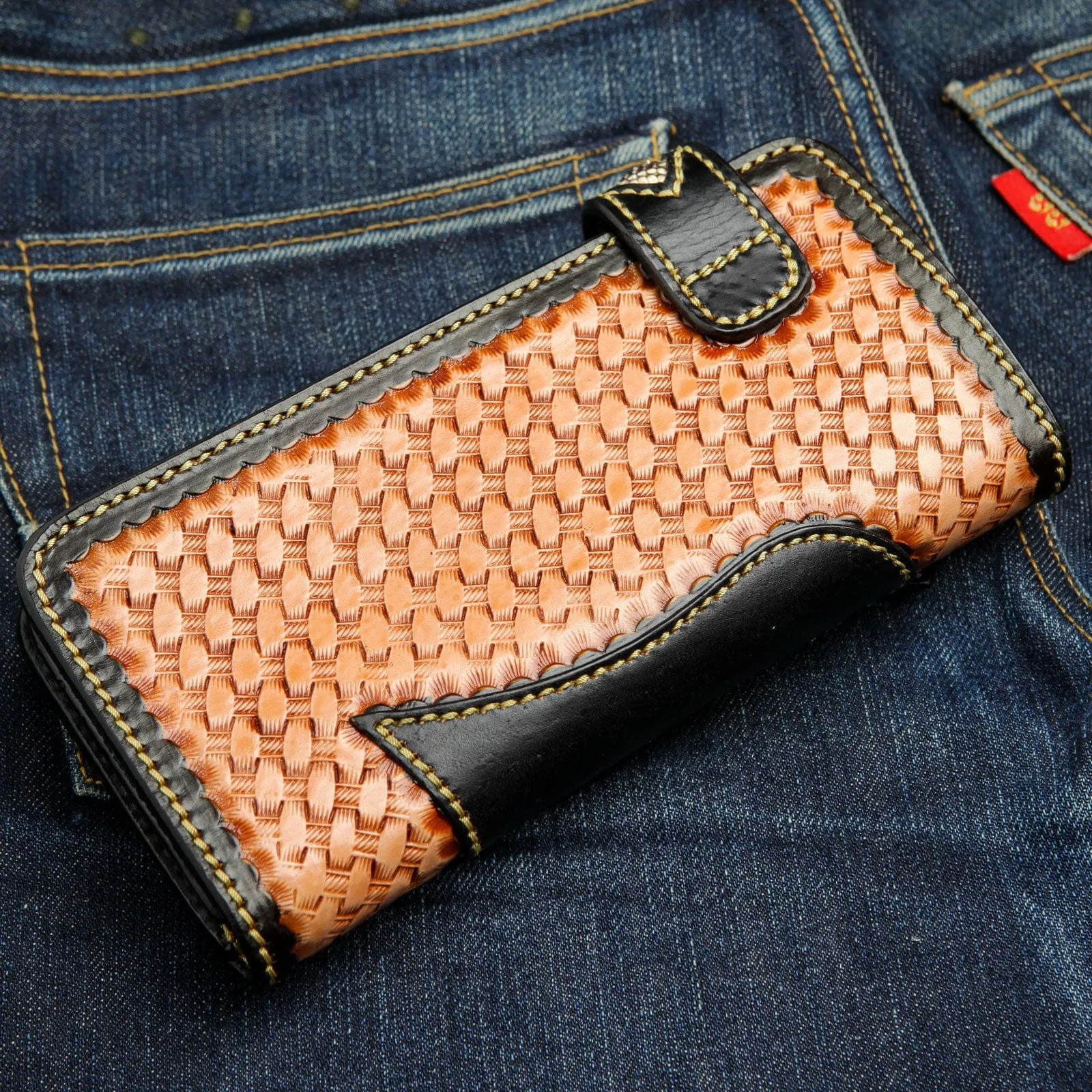 Snake Skin Leather Wallet