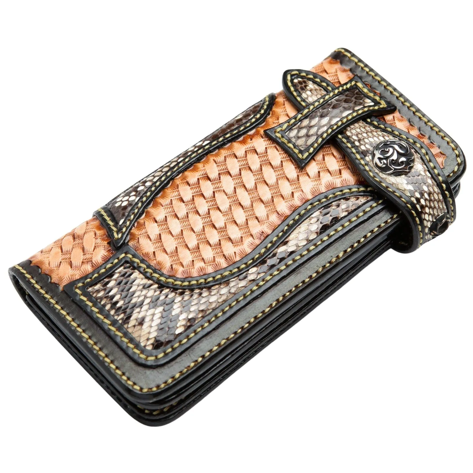 Snake Skin Leather Wallet