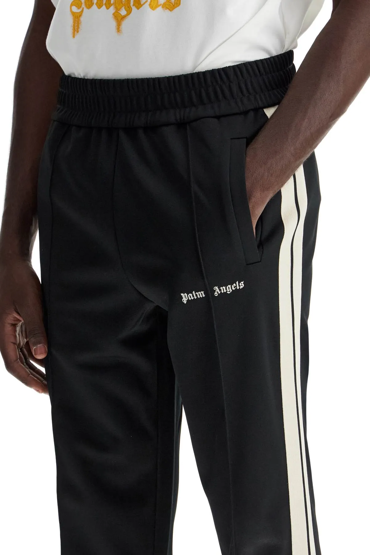 Joggers with Contrast Bands and Track Design