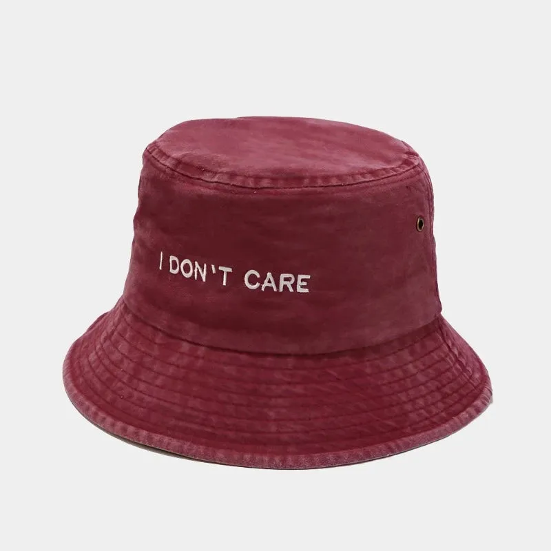 Cotton Embroidered Bucket Hats