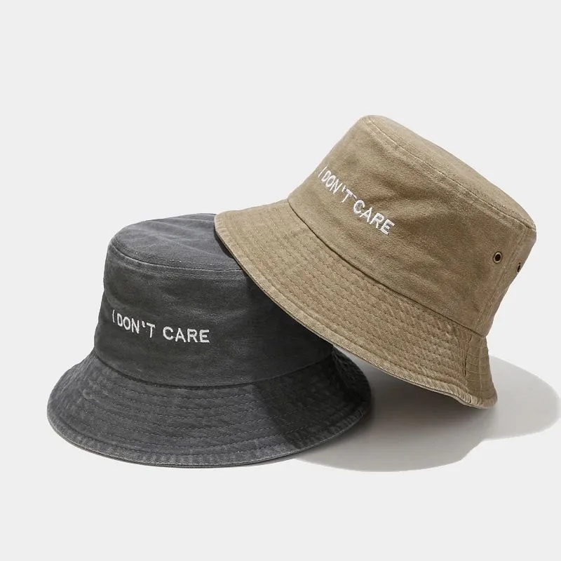 Cotton Embroidered Bucket Hats