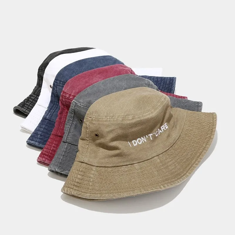 Cotton Embroidered Bucket Hats