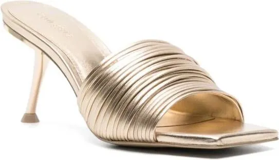 Gold Cult Gaia Giana 90mm Metallic Mules