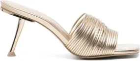 Gold Cult Gaia Giana 90mm Metallic Mules