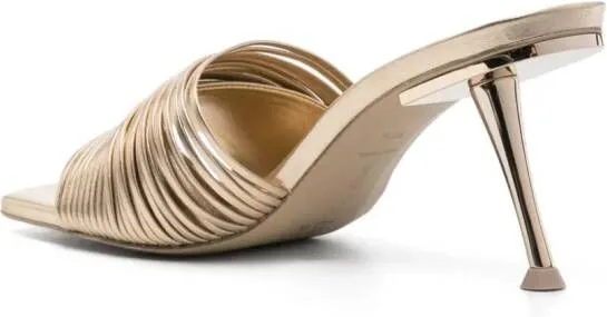 Gold Cult Gaia Giana 90mm Metallic Mules