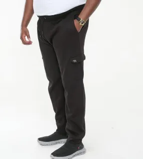 D555 Black Joggers Cargo Pocket Ribbed Cuffs (TILDEN 2)