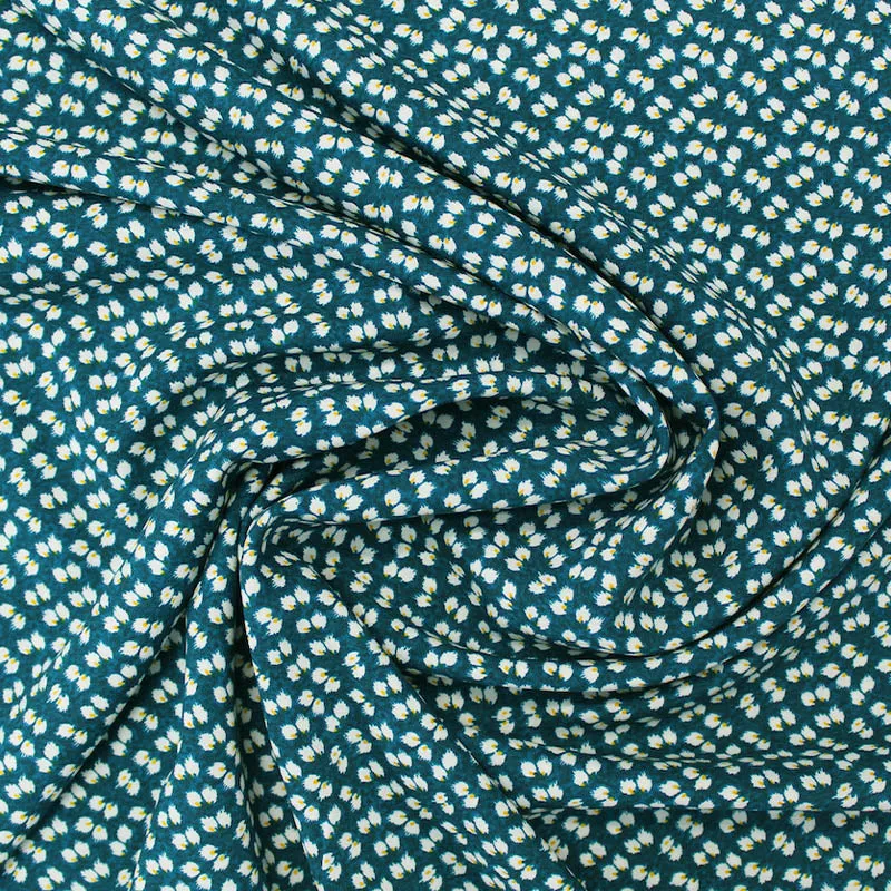 Dark Jade Printed Viscose