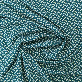 Dark Jade Printed Viscose