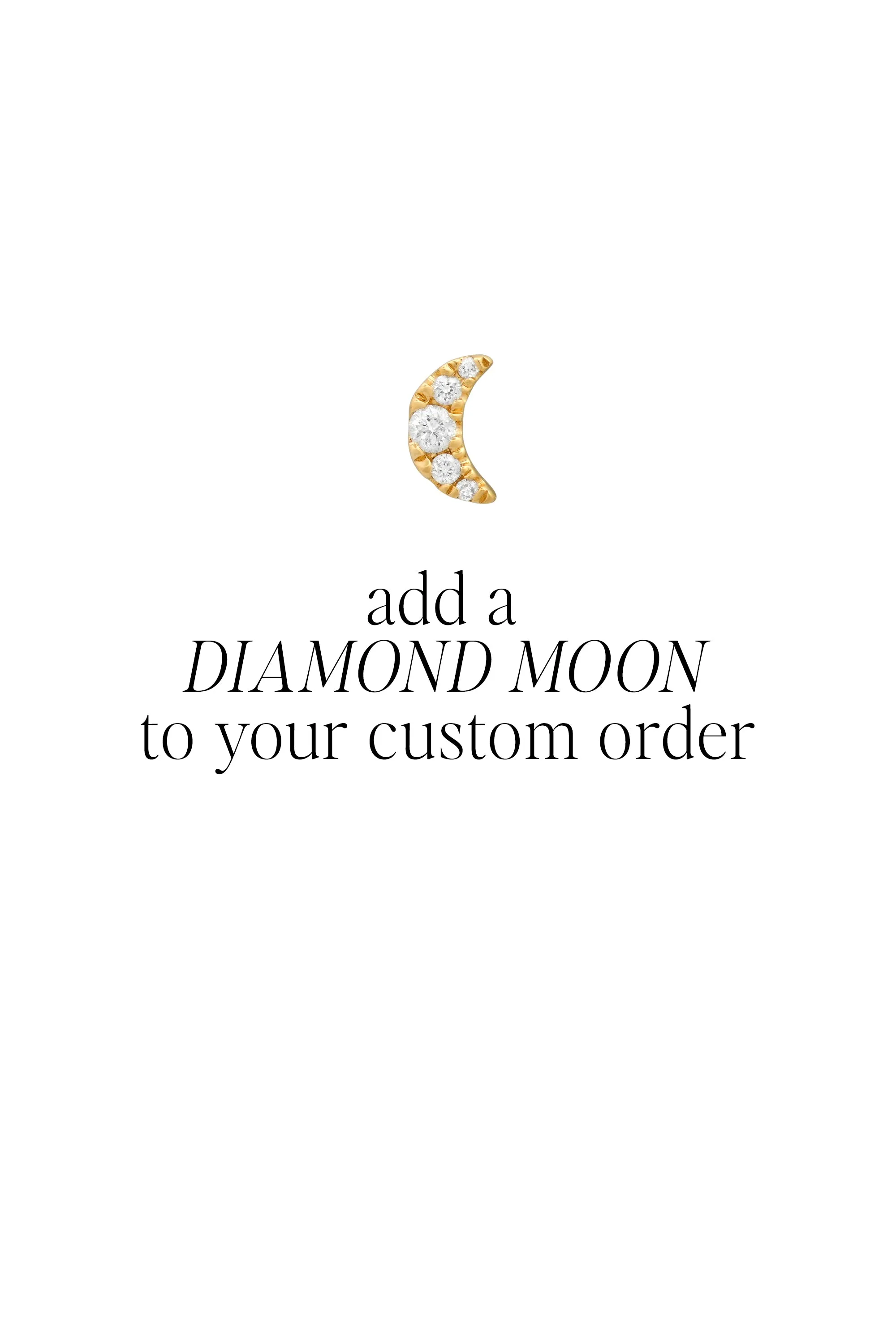 Custom Necklace Upgrade: Diamond Moon Accent Available