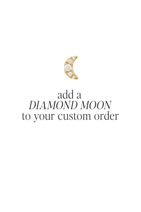 Custom Necklace Upgrade: Diamond Moon Accent Available